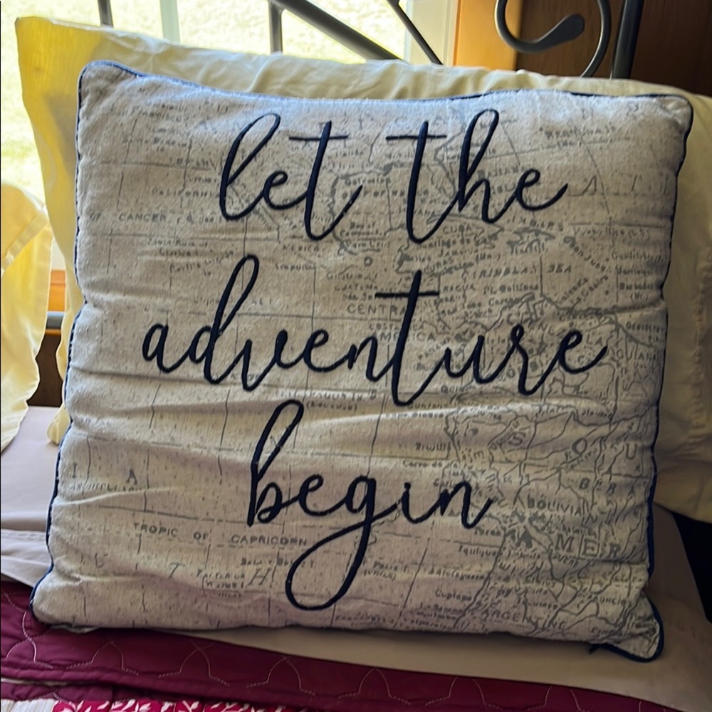 Adventure Map Throw Pillow